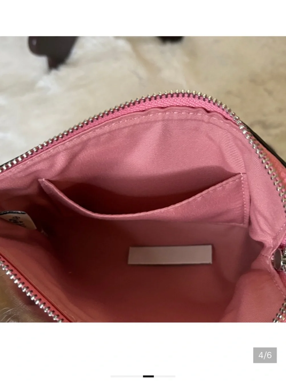 Coach Pink Patent Signature Wristlet with Heart Charm! Absolutely gorgeous 🥰